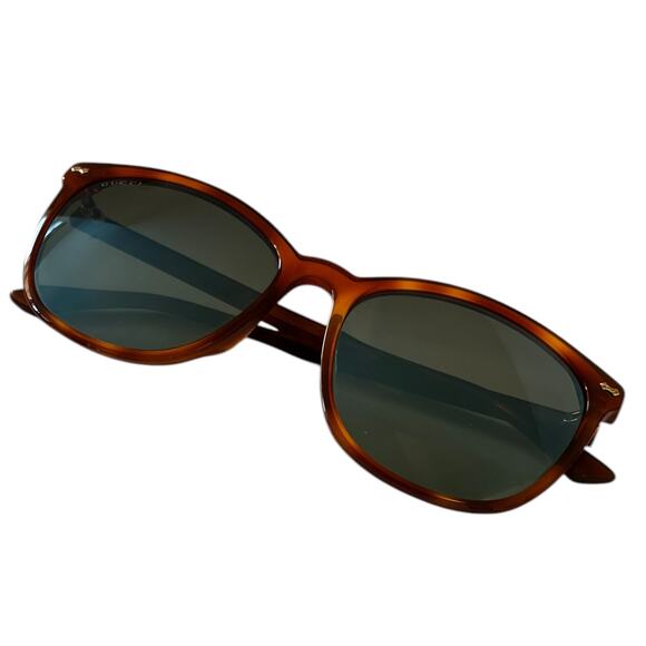 Gucci Brown Tortoiseshell Shell Acetate Women\'s Sunglasses GG0194SK
